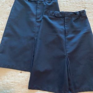 French toast kick pleat uniform skirts